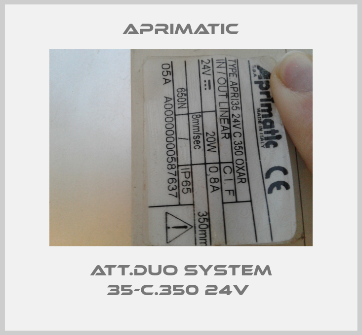 ATT.DUO SYSTEM 35-C.350 24V -big
