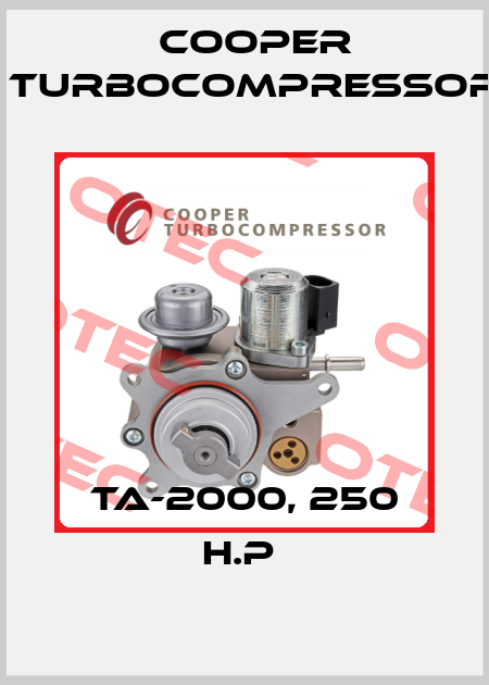 TA-2000, 250 H.P  Cooper Turbocompressor