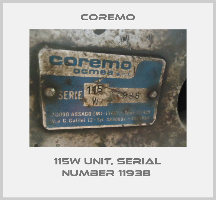 115W unit, serial number 11938 -big