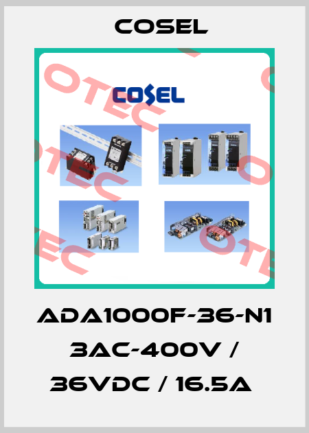 ADA1000F-36-N1 3AC-400V / 36VDC / 16.5A  Cosel