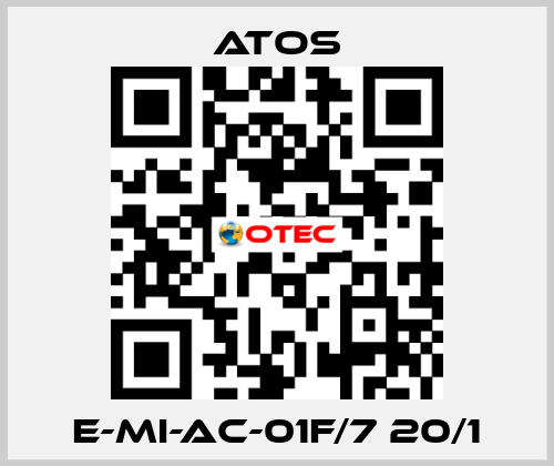 E-MI-AC-01F/7 20/1 Atos