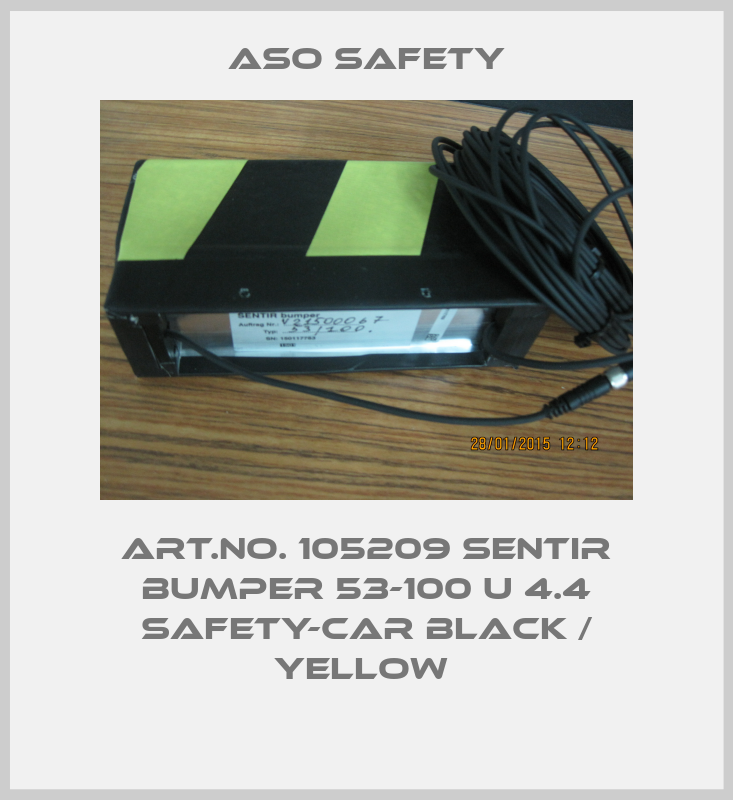 Art.No. 105209 SENTIR bumper 53-100 U 4.4 Safety-Car black / yellow -big