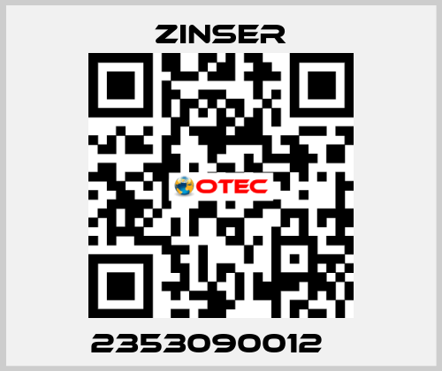 2353090012    Zinser