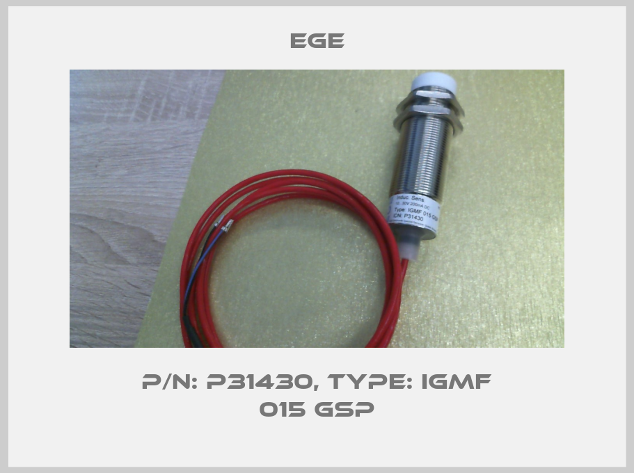 p/n: P31430, Type: IGMF 015 GSP-big