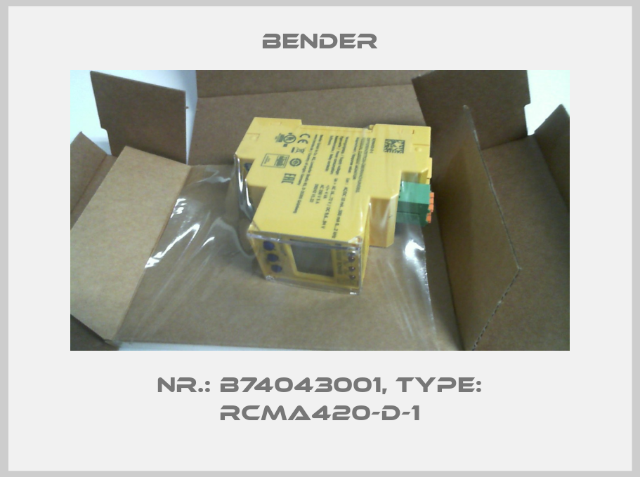 Nr.: B74043001, Type: RCMA420-D-1-big