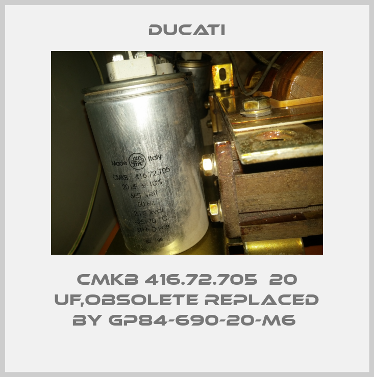 CMKB 416.72.705  20 uF,obsolete replaced by GP84-690-20-M6 -big