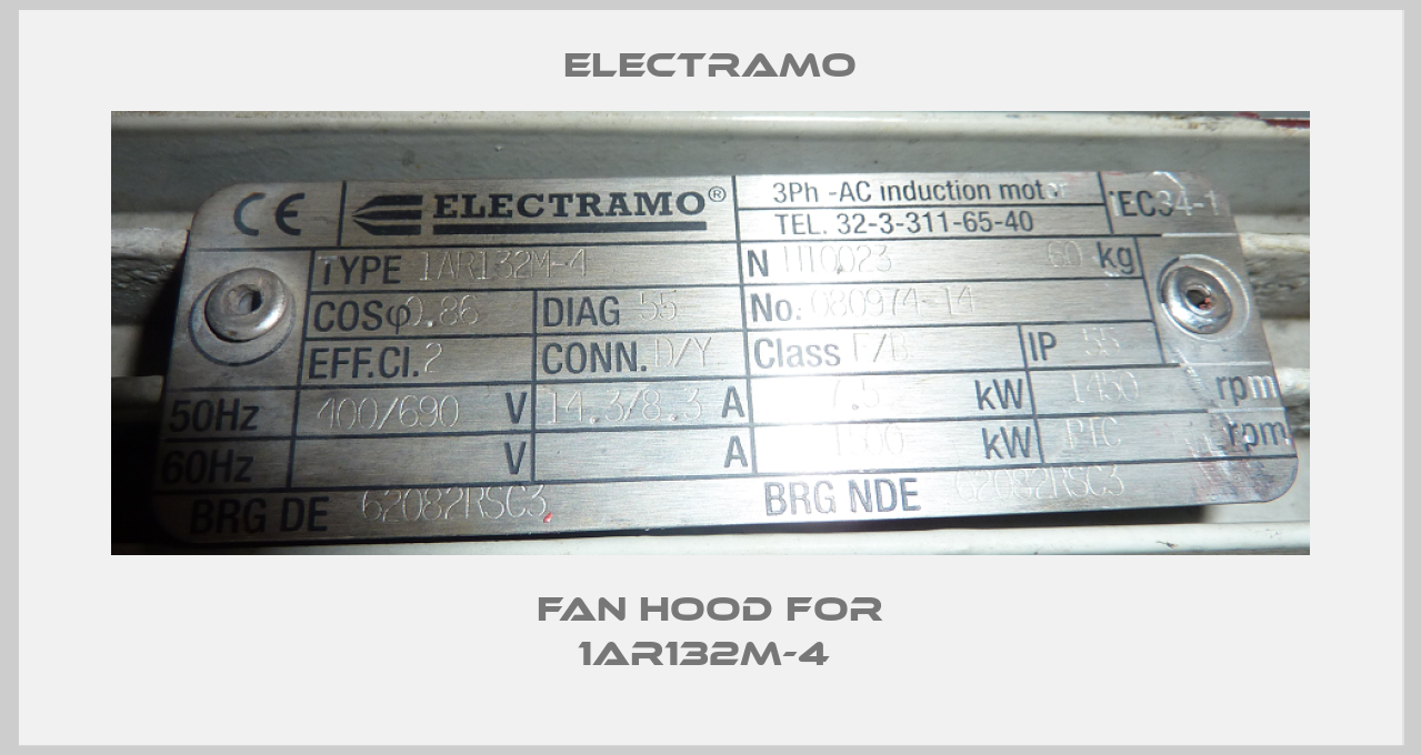 Fan hood for 1AR132M-4 -big