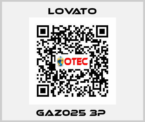 GAZ025 3P  Lovato