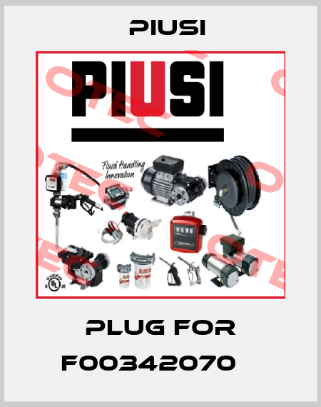 Plug for F00342070    Piusi