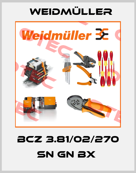 BCZ 3.81/02/270 SN GN BX  Weidmüller