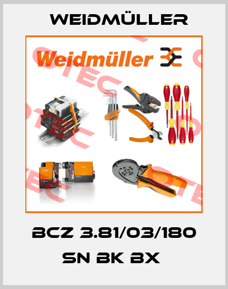 BCZ 3.81/03/180 SN BK BX  Weidmüller