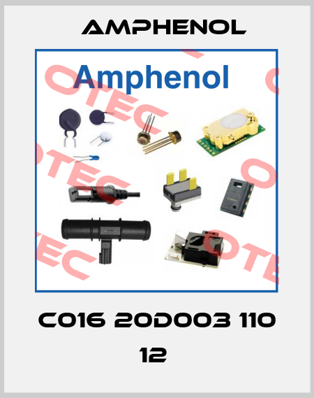 C016 20D003 110 12  Amphenol