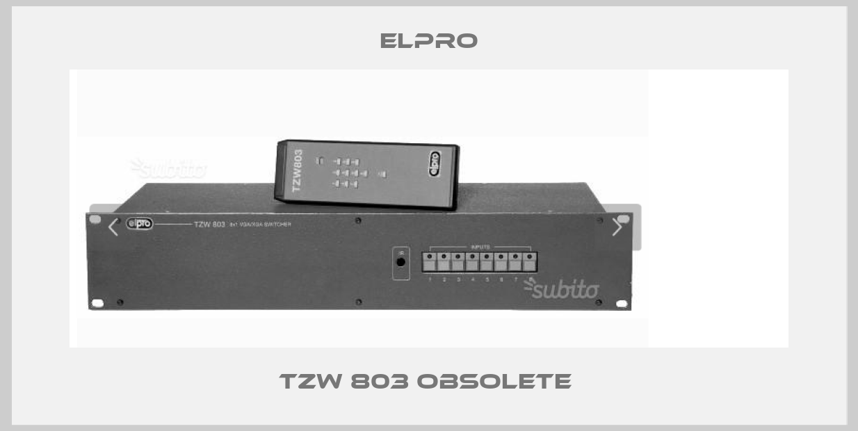 TZW 803 obsolete -big