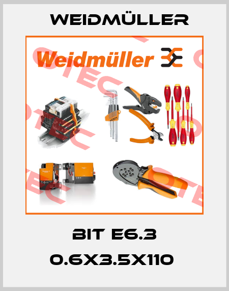 BIT E6.3 0.6X3.5X110  Weidmüller