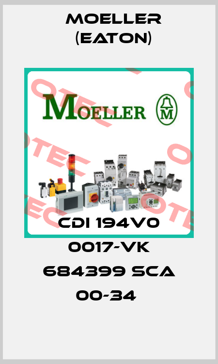 CDI 194V0 0017-VK 684399 SCA 00-34  Moeller (Eaton)