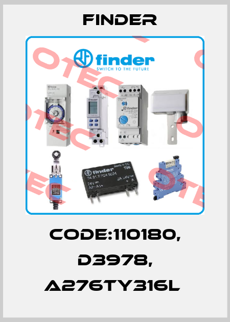 CODE:110180, D3978, A276TY316L  Finder