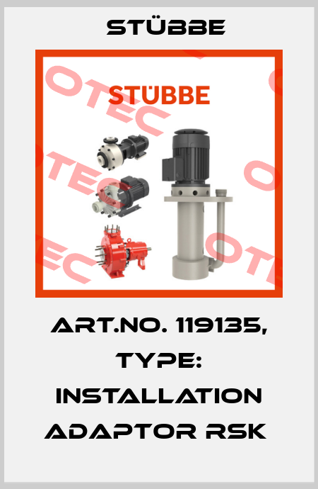 Art.No. 119135, Type: Installation adaptor RSK  Stübbe