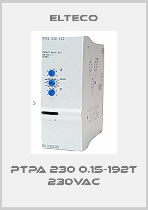 PTPA 230 0.1s-192t 230VAC-big