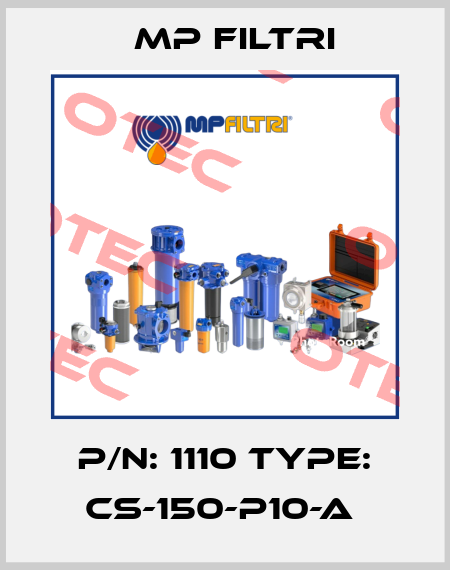P/N: 1110 Type: CS-150-P10-A  MP Filtri