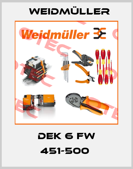 DEK 6 FW 451-500  Weidmüller