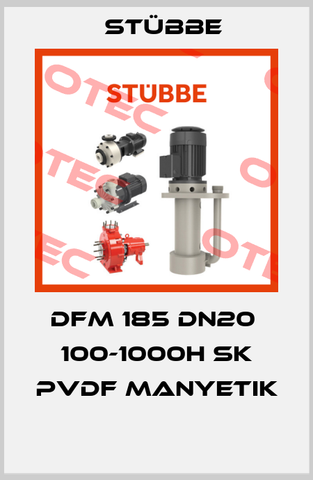 DFM 185 DN20  100-1000H SK PVDF MANYETIK  Stübbe