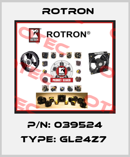 P/N: 039524 Type: GL24Z7  Rotron