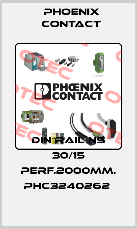 DIN RAIL NS 30/15 PERF.2000MM. PHC3240262  Phoenix Contact