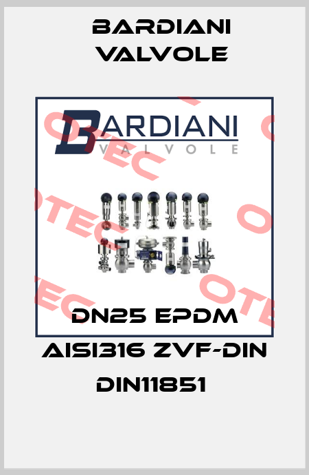 DN25 EPDM AISI316 ZVF-DIN DIN11851  Bardiani Valvole