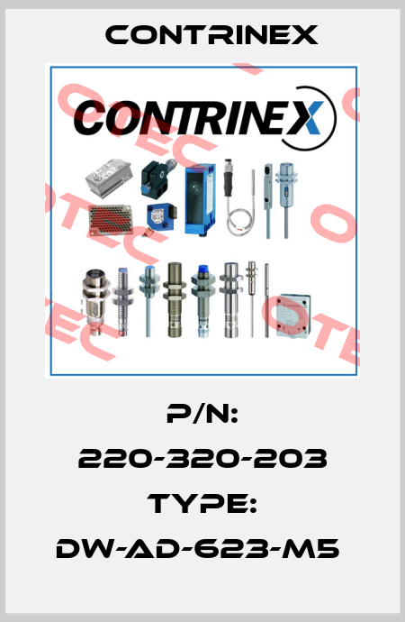 P/N: 220-320-203 Type: DW-AD-623-M5  Contrinex