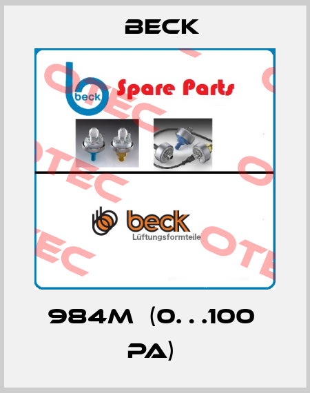 984M  (0…100  Pa)  Beck
