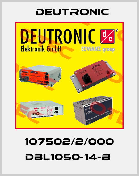 107502/2/000 DBL1050-14-B  Deutronic