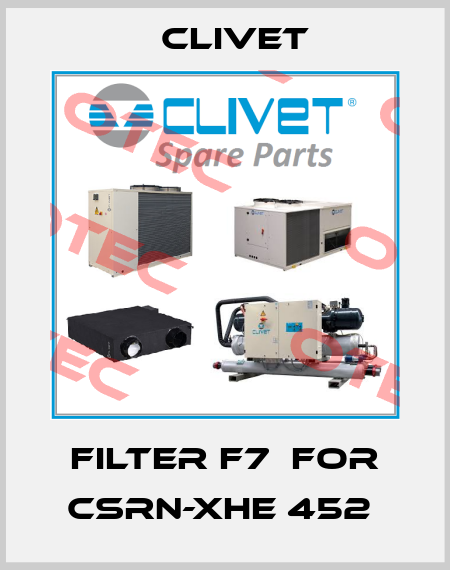 Filter F7  for CSRN-XHE 452  Clivet