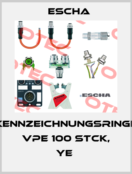 Kennzeichnungsringe VPE 100 Stck, YE  Escha