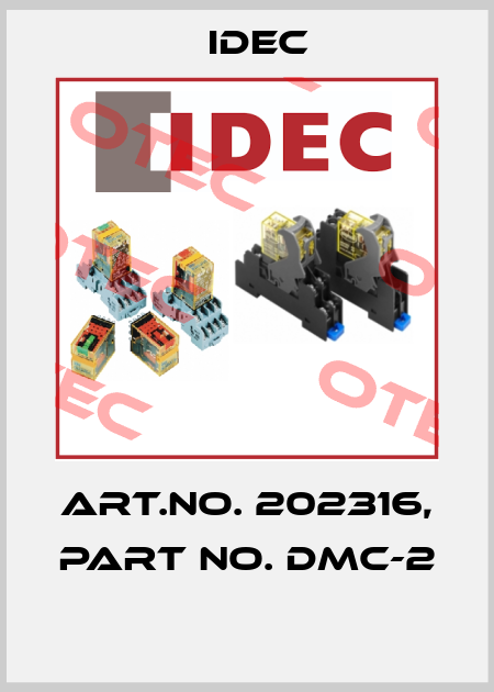 Art.No. 202316, Part No. DMC-2  Idec