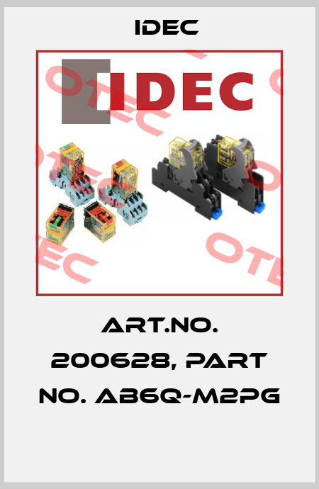 Art.No. 200628, Part No. AB6Q-M2PG  Idec
