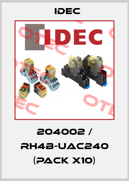 204002 / RH4B-UAC240 (pack x10) Idec