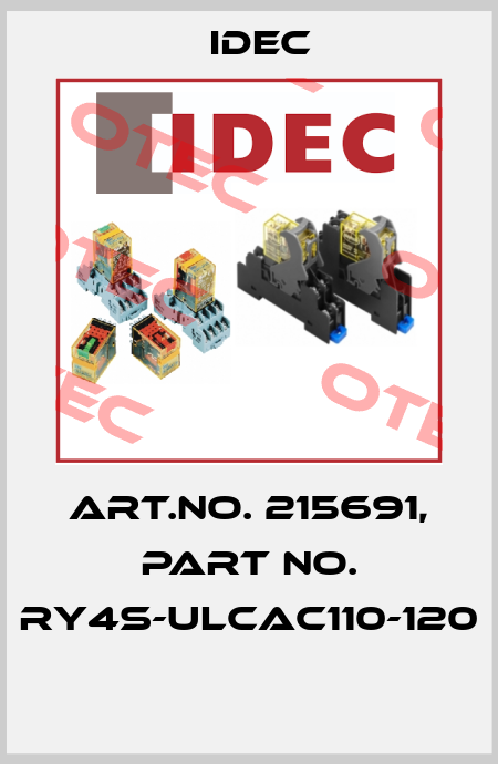 Art.No. 215691, Part No. RY4S-ULCAC110-120  Idec
