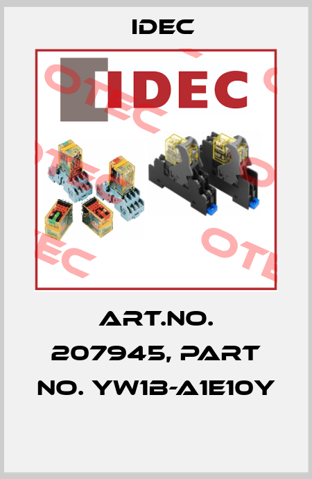 Art.No. 207945, Part No. YW1B-A1E10Y  Idec