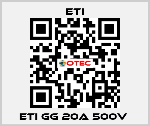 ETI GG 20A 500V  Eti