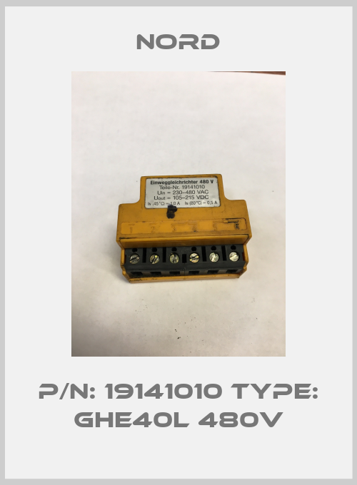 P/N: 19141010 Type: GHE40L 480V-big