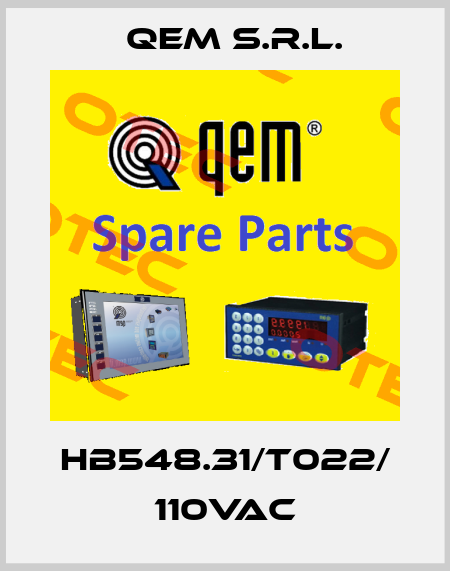 HB548.31/T022/ 110Vac QEM S.r.l.