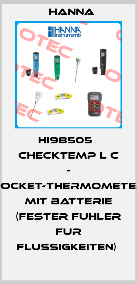 HI98505   CHECKTEMP L C - POCKET-THERMOMETER MIT BATTERIE (FESTER FUHLER FUR FLUSSIGKEITEN)  Hanna