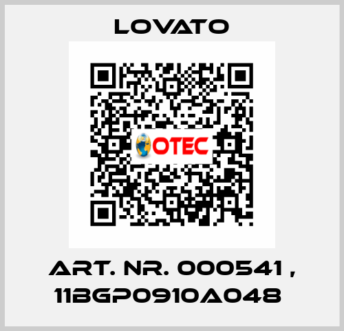 Art. Nr. 000541 , 11BGP0910A048  Lovato
