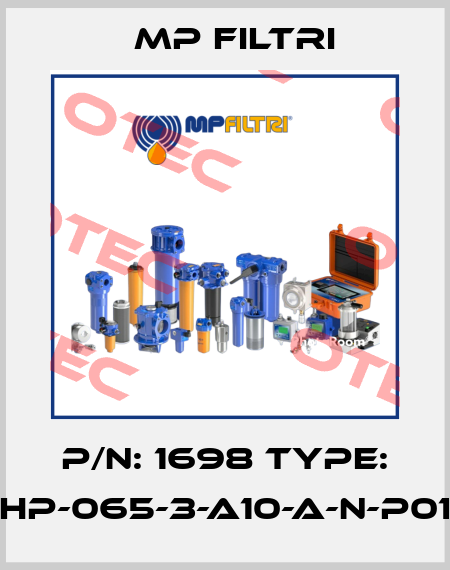 P/N: 1698 Type: HP-065-3-A10-A-N-P01 MP Filtri