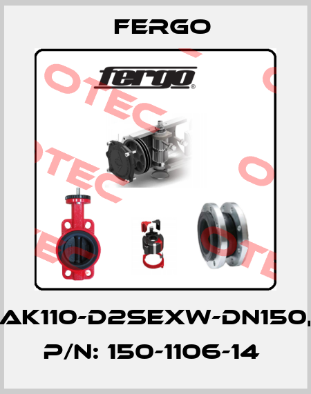 AK110-D2SEXW-DN150, P/N: 150-1106-14  Fergo