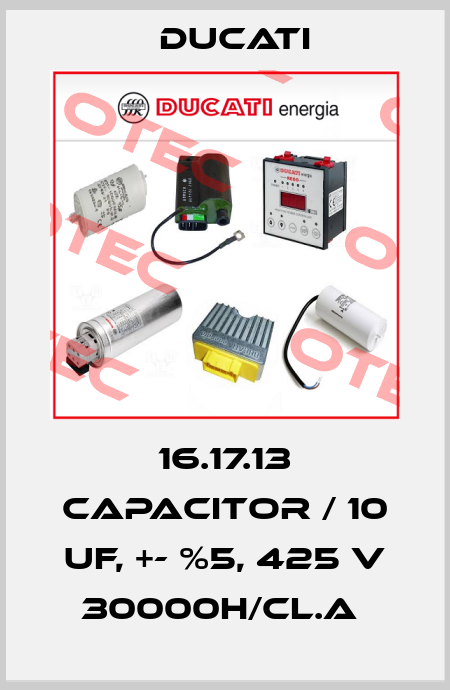 16.17.13 CAPACITOR / 10 UF, +- %5, 425 v 30000H/CL.A  Ducati