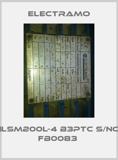 1LSM200L-4 B3PTC S/No FB0083 -big
