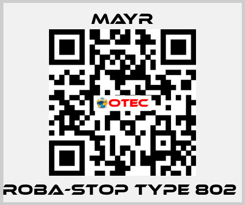 ROBA-stop Type 802  Mayr