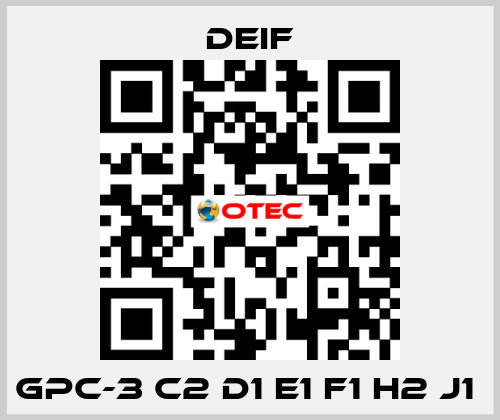 GPC-3 C2 D1 E1 F1 H2 J1  Deif