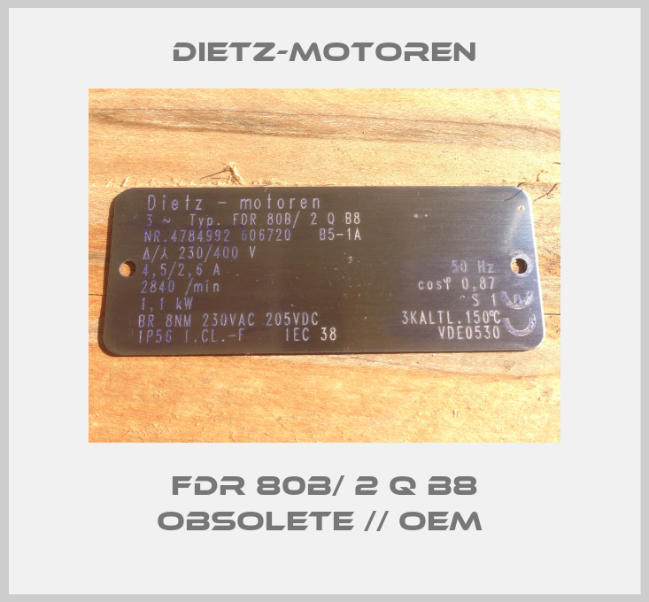 FDR 80B/ 2 Q B8 obsolete // OEM -big